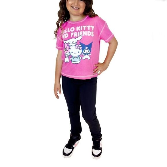 Girls Hello Kitty & Friends Girls Graphic T-Shirt 2-Pack Size M - Picture 7 of 13